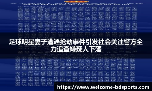 足球明星妻子遭遇抢劫事件引发社会关注警方全力追查嫌疑人下落